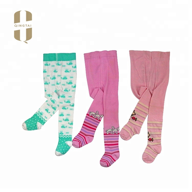Hot selling 100% cotton breathable soft kids baby pantyhose tights