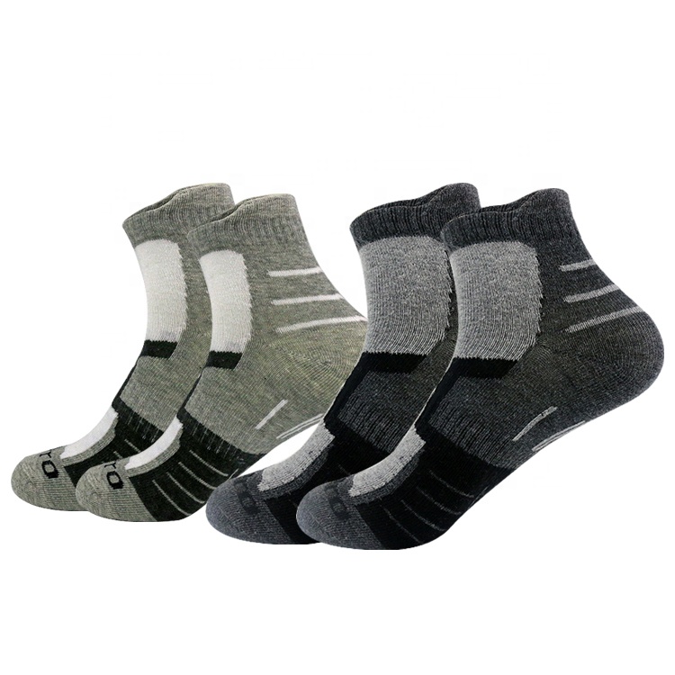 Wholesale custom logo sport basketball knit antibacterial low cut sport socks