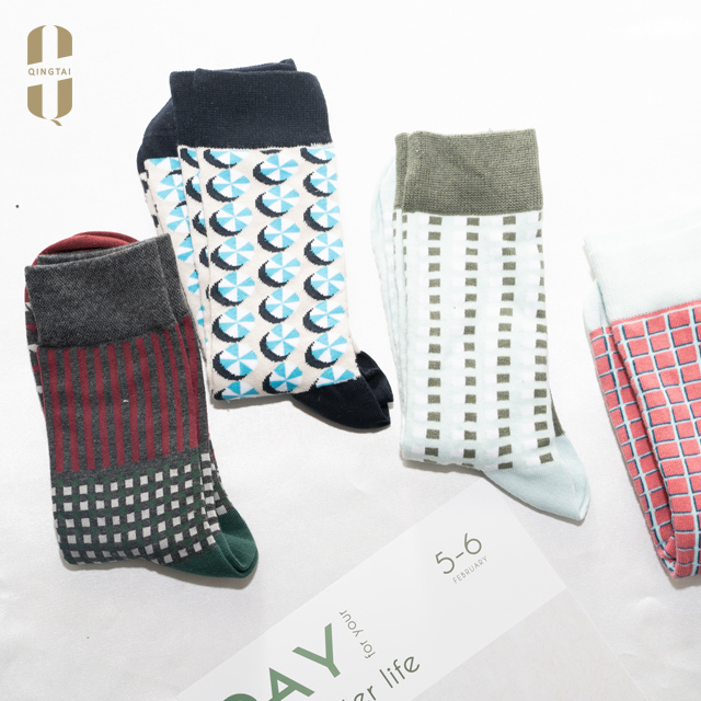 Men fashion business crew socks