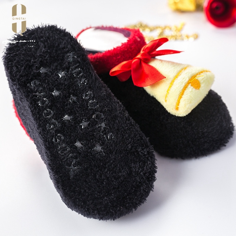 High quality anti slip sole 3d funny toddler baby christmas socks