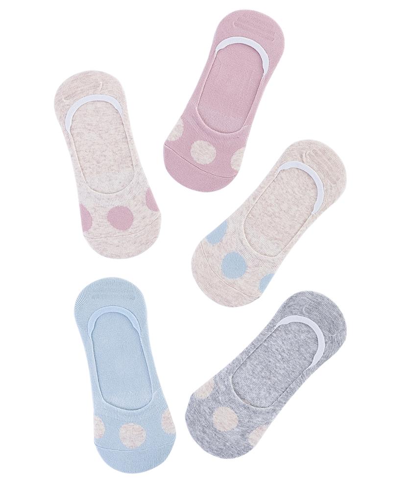 Wholesale breathable colorful cute cotton invisible socks women
