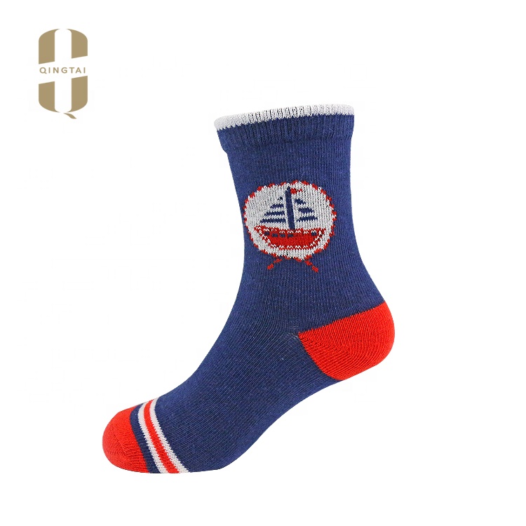 Wholesale high quality breathable cotton boy kids cartoon socks