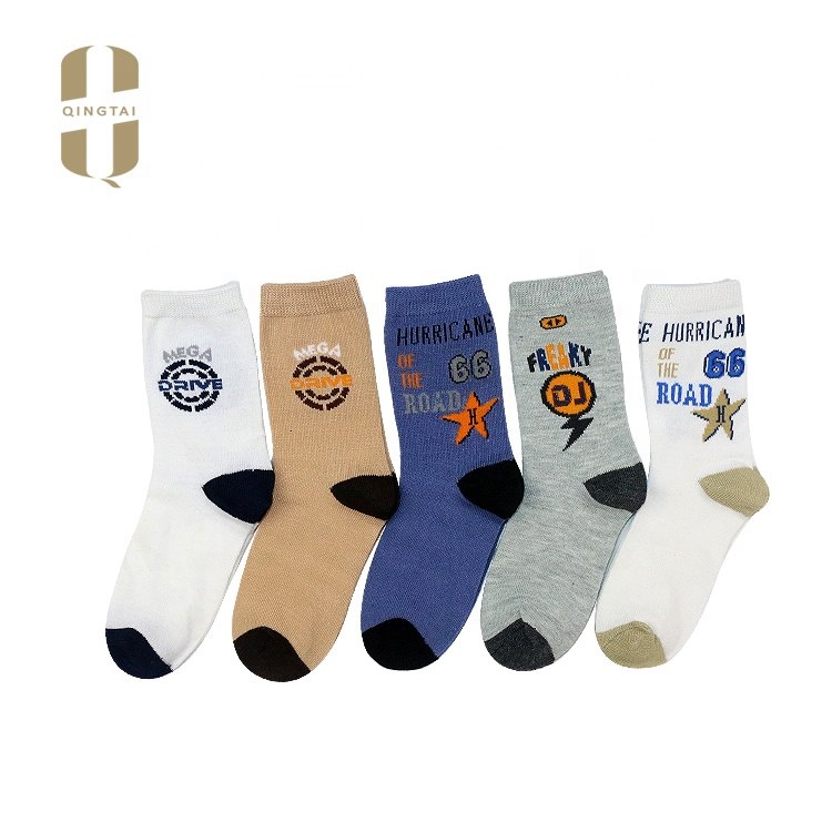 Bulk sale non slip all cotton boy 3d cartoon tube best kids socks