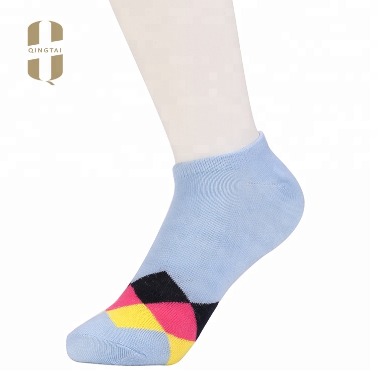 Custom breathable fashion design ankle socks for women