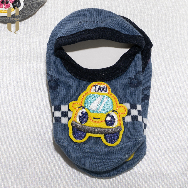 Baby children cotton Ballerina socks with cartoon animal applique