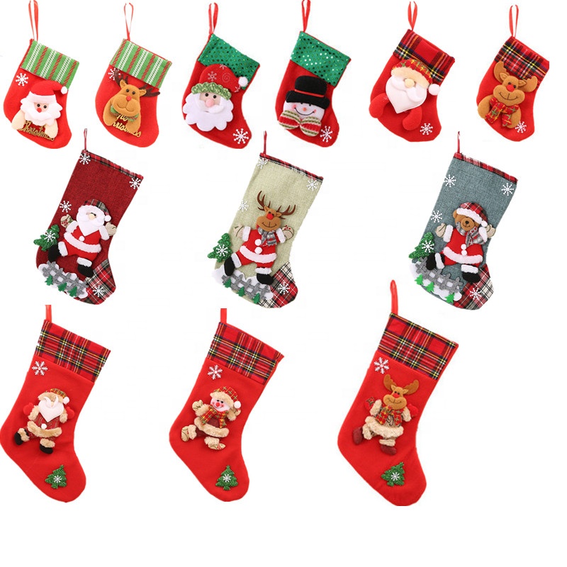 Merry christmas ! Children's gift bag christmas tree decorative socks