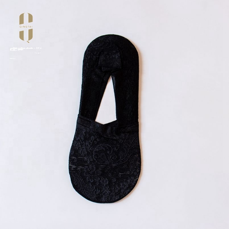 Wholesale high quality thin women lace ankle bamboo fibre socks