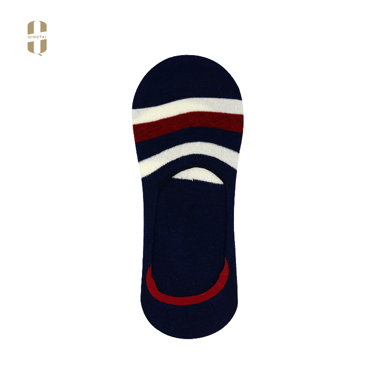 Wholesale custom logo fashion invisible cotton low cut men boat socks
