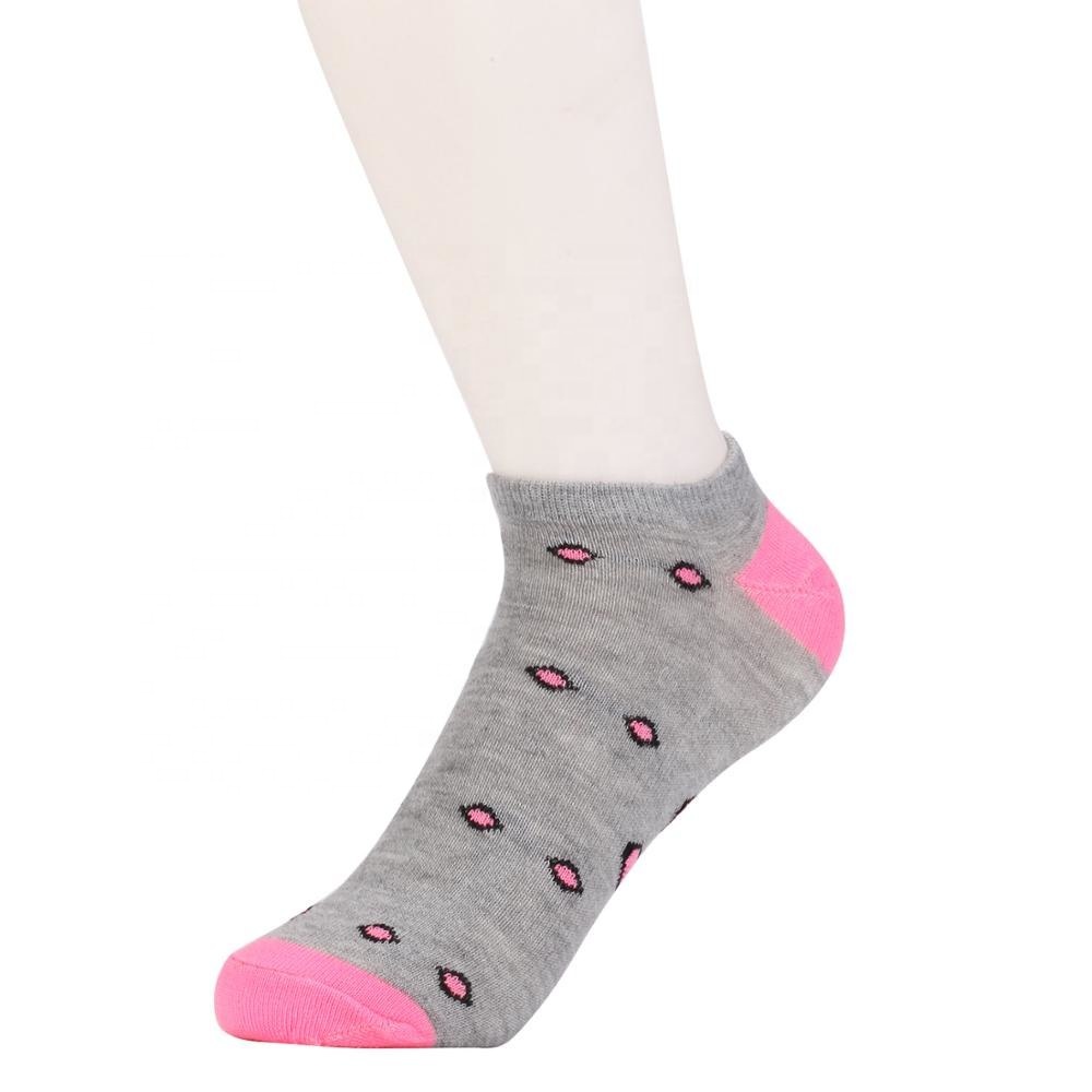 Export custom size 100% Cotton Women colorful ankle socks