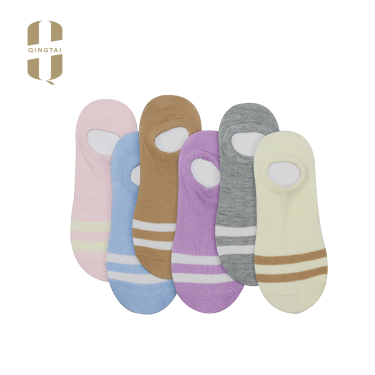 Wholesale custom logo no show 100% cotton low cut socks