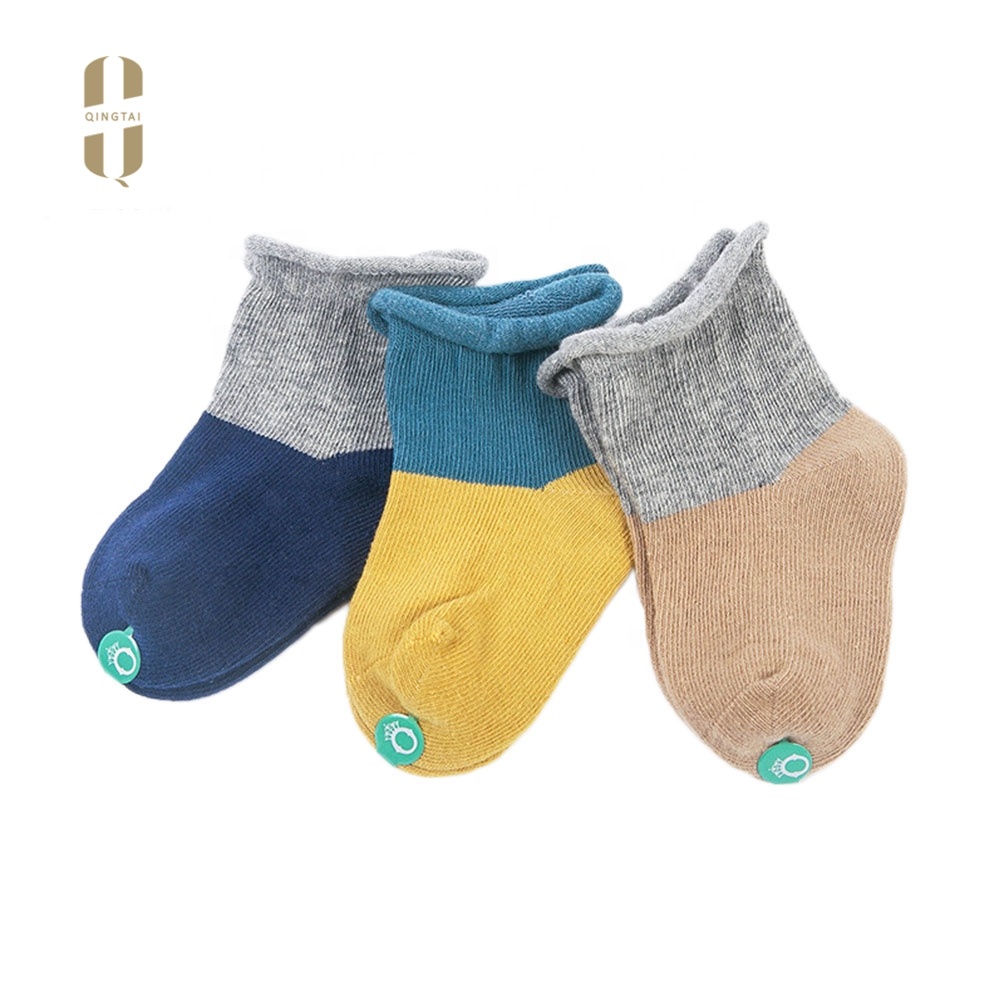 Wholesale top quality babys combed cotton kids 100% cotton socks