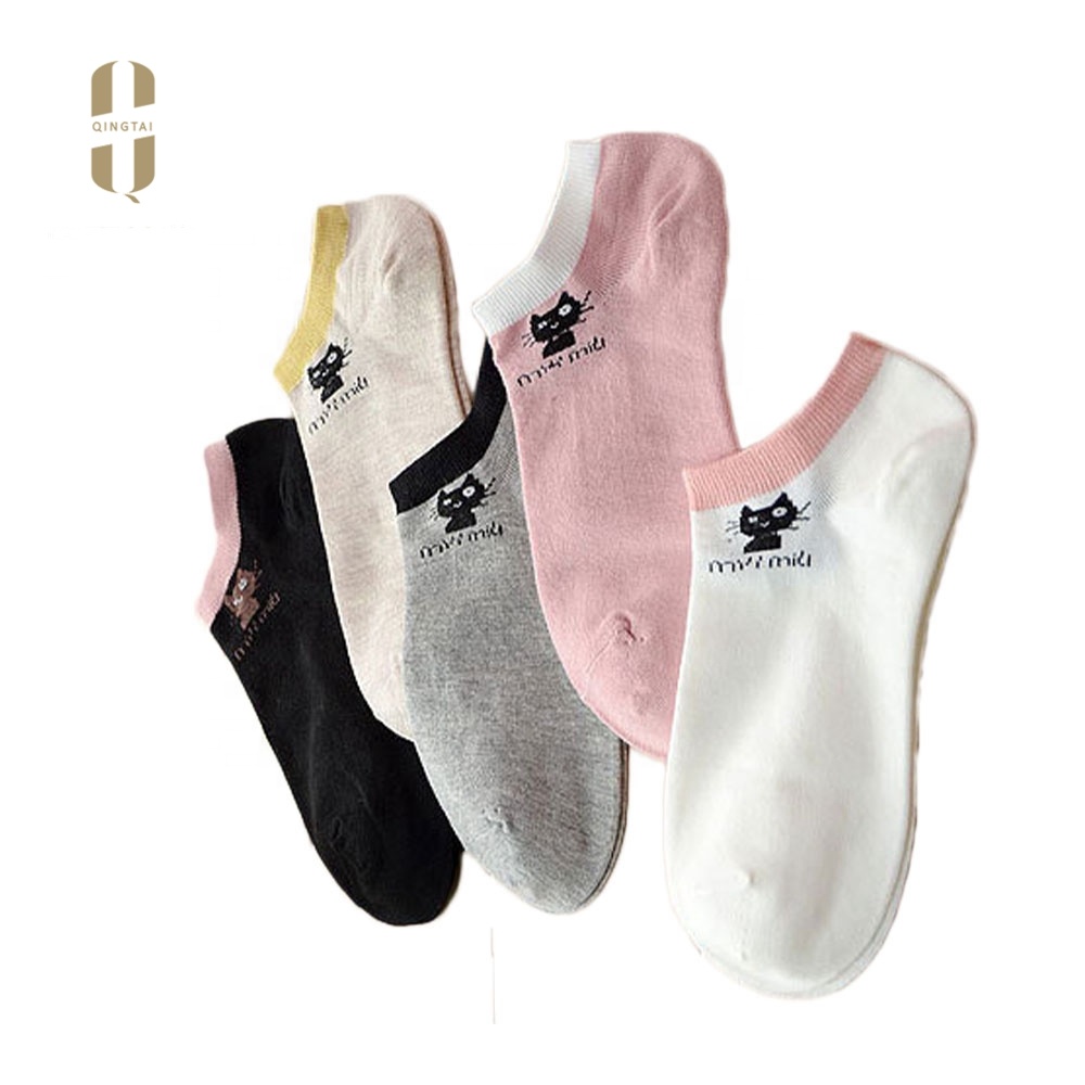 Factory school korea smile college style boat lovely young girl socks