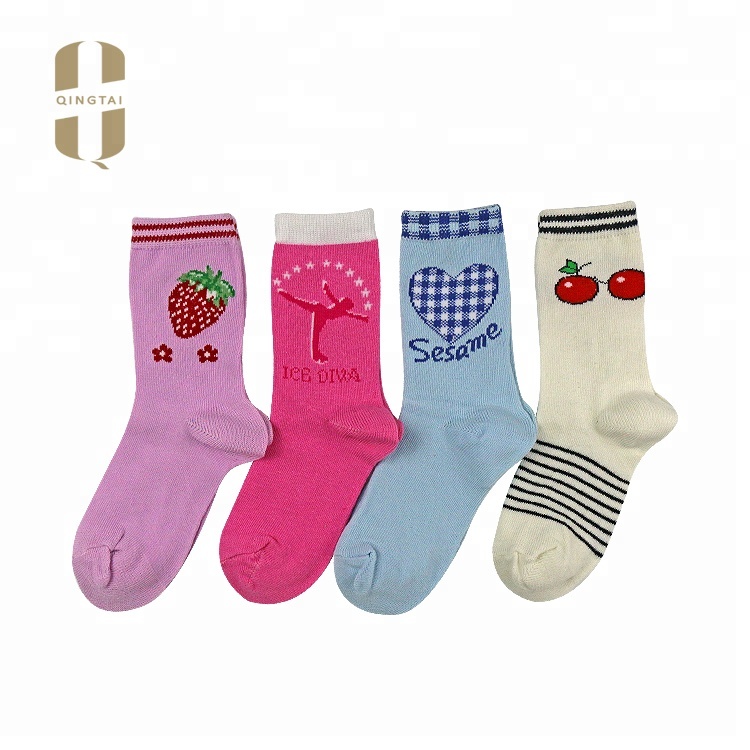Wholesale high quality hot selling cute crew long kid sock