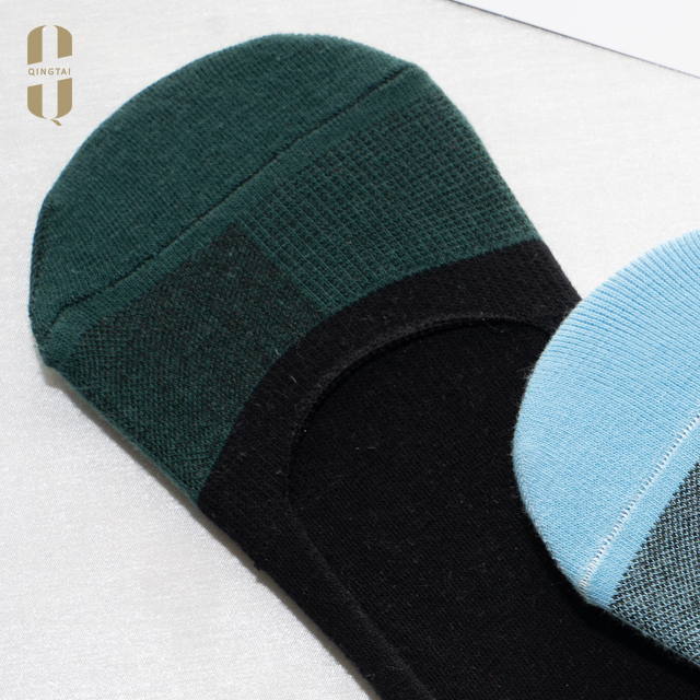 Men classic soft cotton multi footlet liner invisible socks