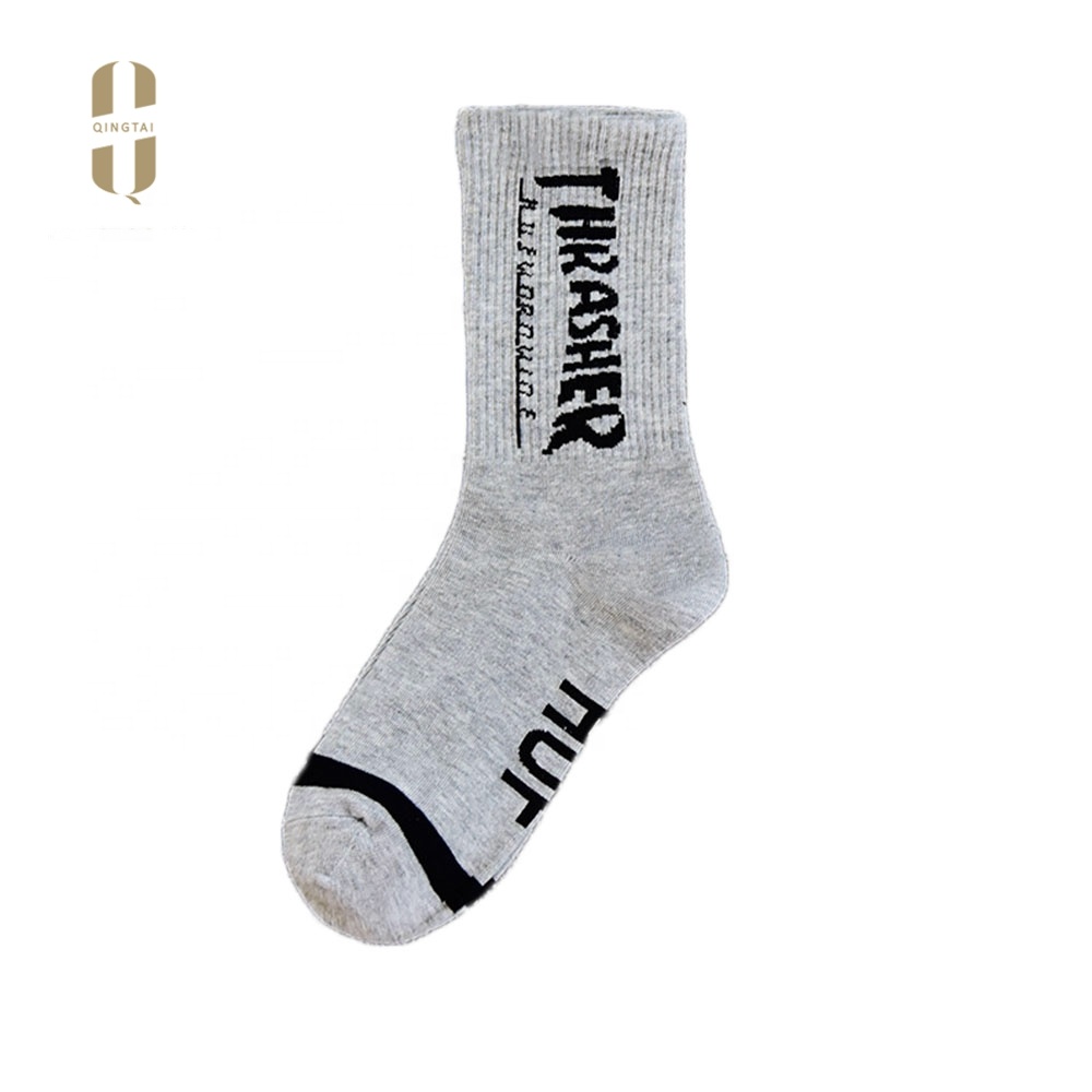Custom Funky Argyle Socks Cosy Comed Cotton Calcetines Largos Hombre Men Dress Black Socks