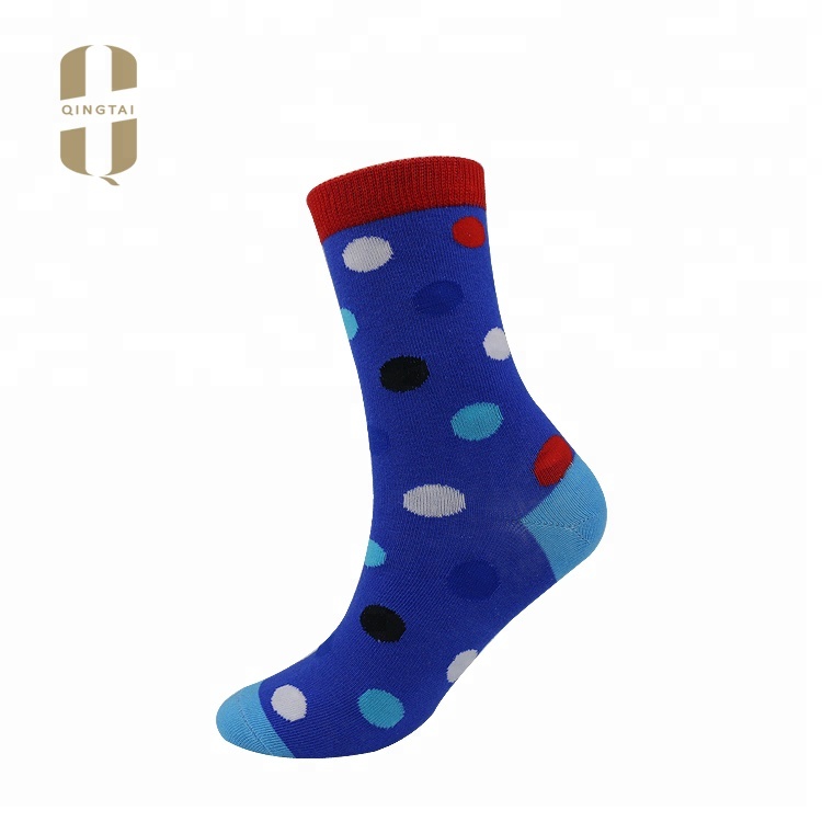 Wholesale custom logo sox knitted fashion colorful happy socks