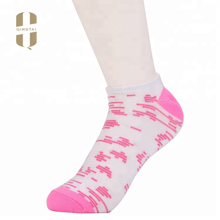 Wholesale 100% cotton women fashion joint ankle socks