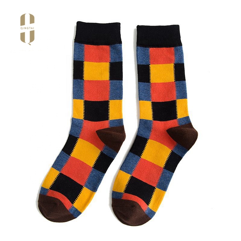 QINGTAI fashion colorful funny warm fuzzy women cotton socks