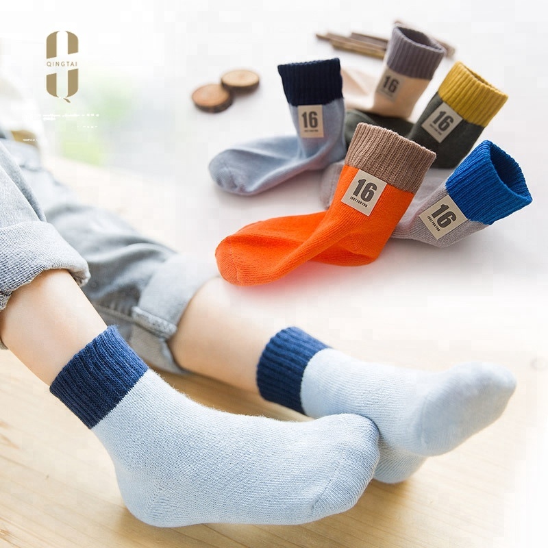 Wholesale breathable comfortable all cotton digital kid tube socks