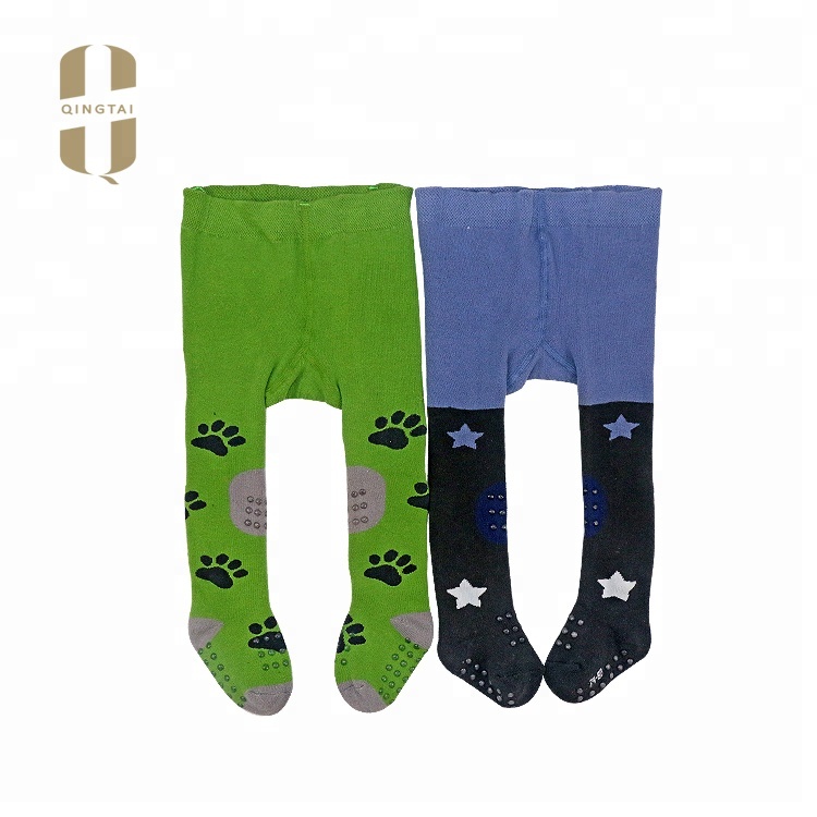 Custom made cheap anti slip baby cotton pantyhose tights