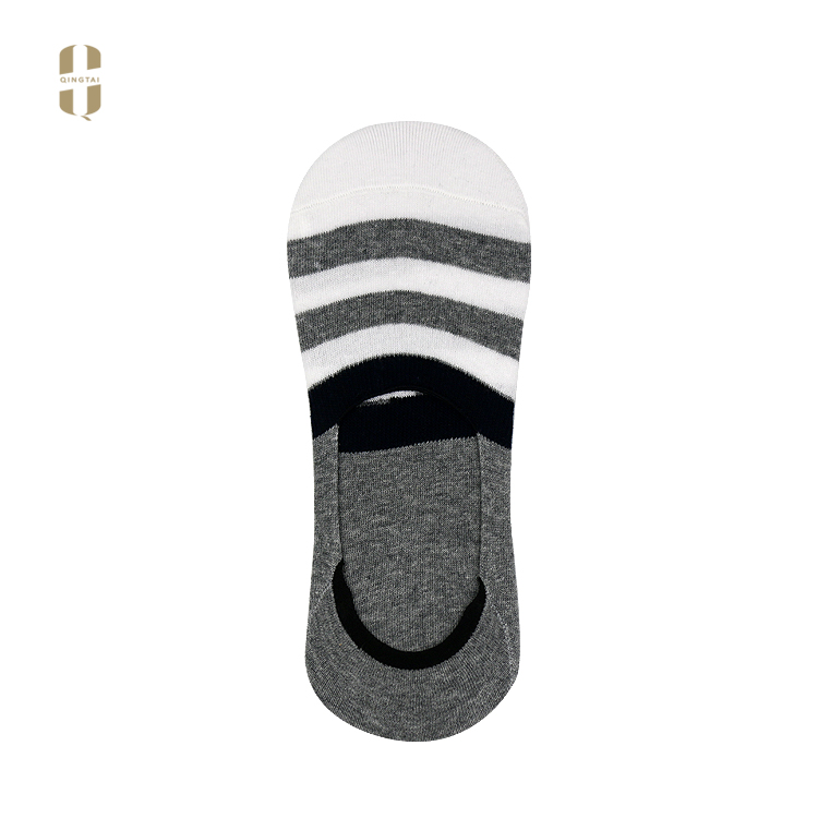 Wholesale custom logo fashion invisible cotton low cut men boat socks