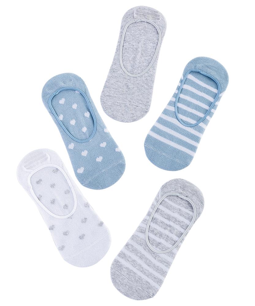 Custom pretty colorful cute knitted cotton invisible women socks