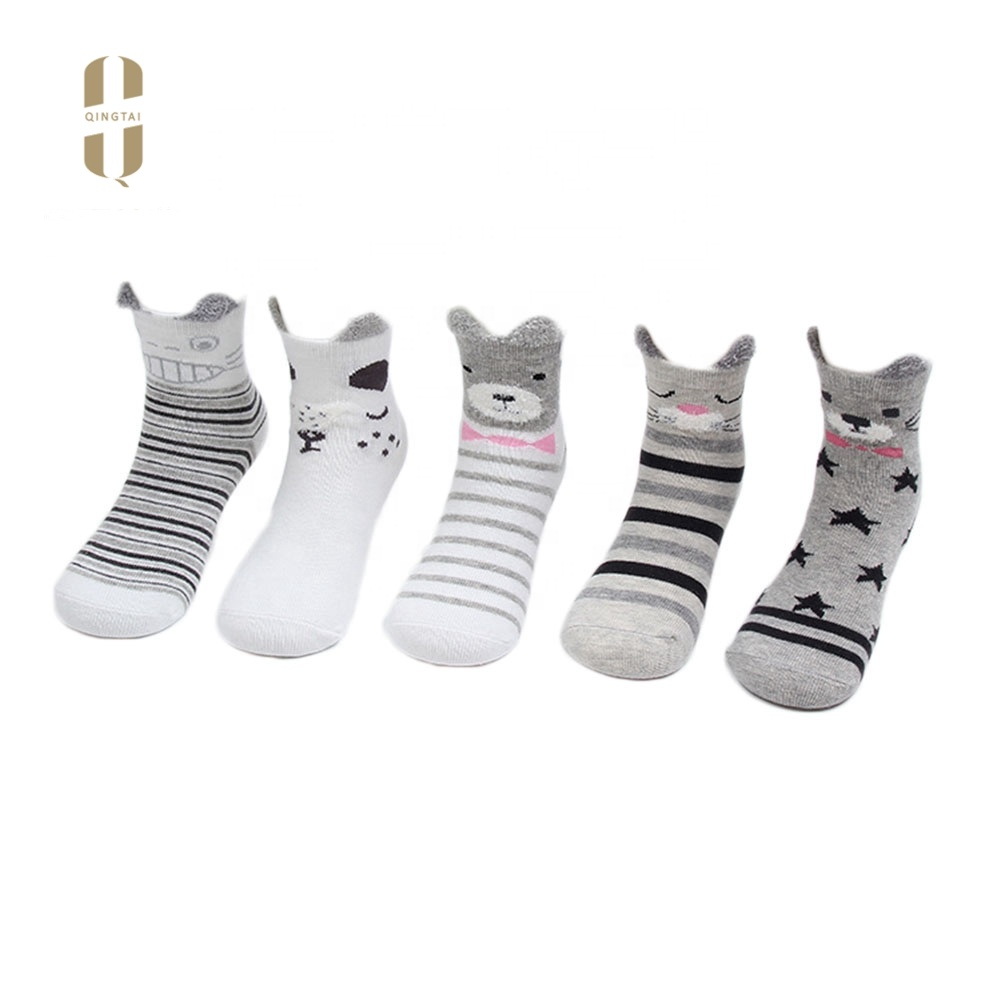 Lovely cartoon funny 3d animal teen young girl cartoon tube socks
