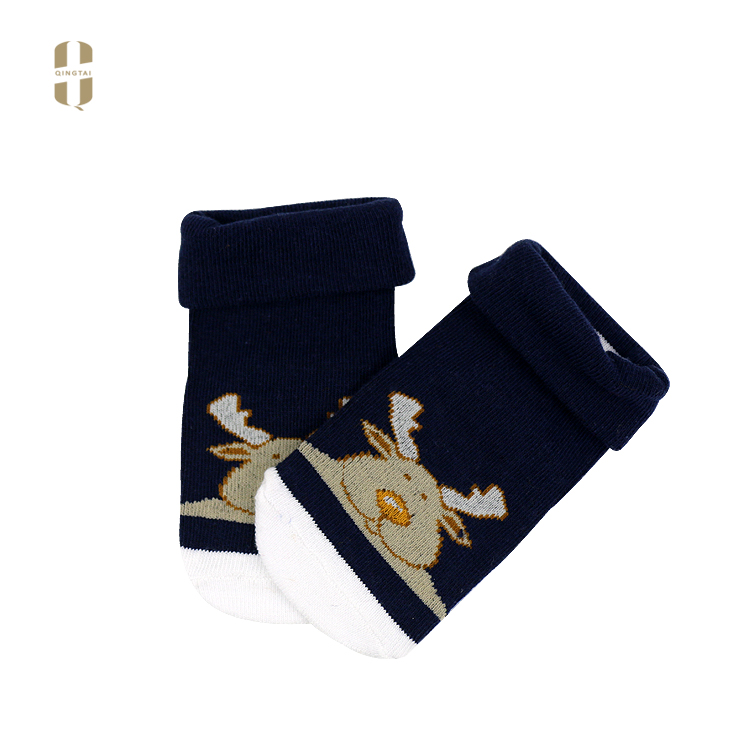 Wholesale custom cute 3d cartoon children christmas baby cotton socks
