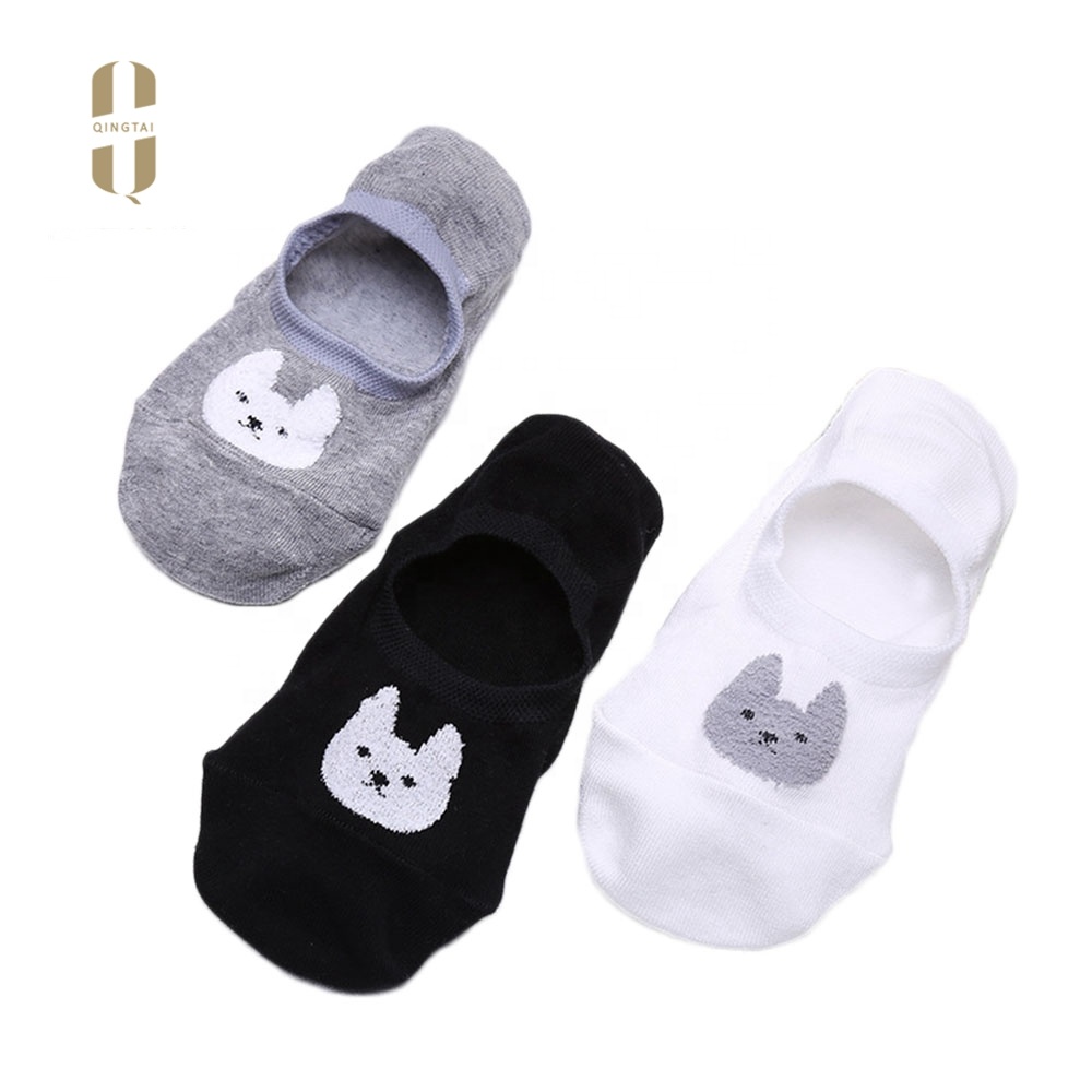 Wholesale custom logo women black 100 cotton teenage ankle socks