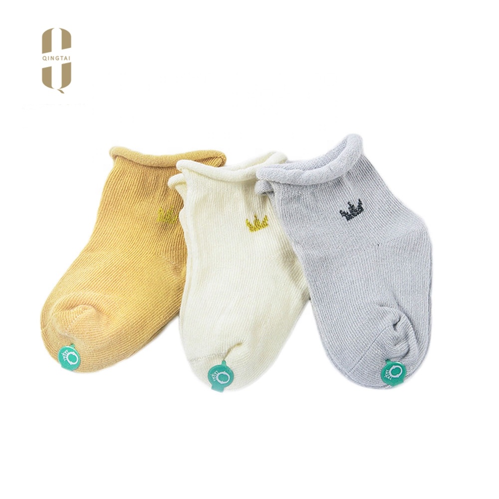 Wholesale breathable children combed cotton cute socks for kids