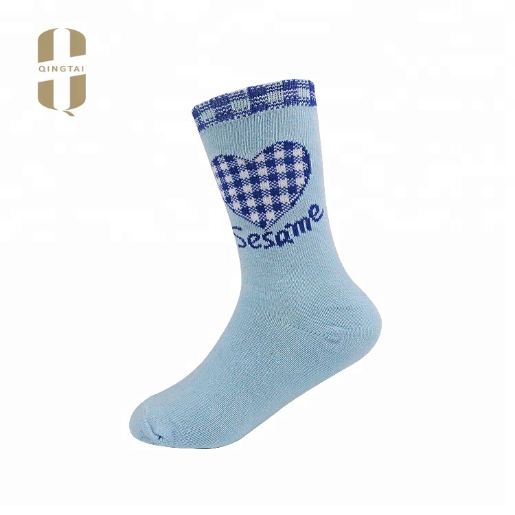 Wholesale high quality hot selling cute crew long kid sock