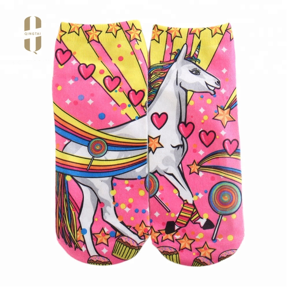 Fashion cotton wholesale cartoon funny cute animal print socks