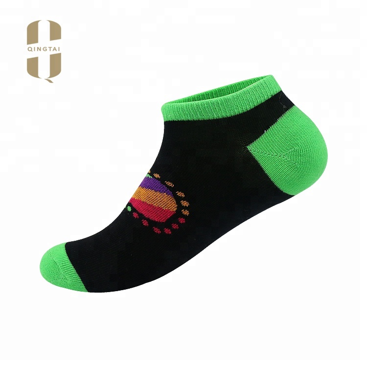 Export funny fashionable invisible cotton ankle men socks