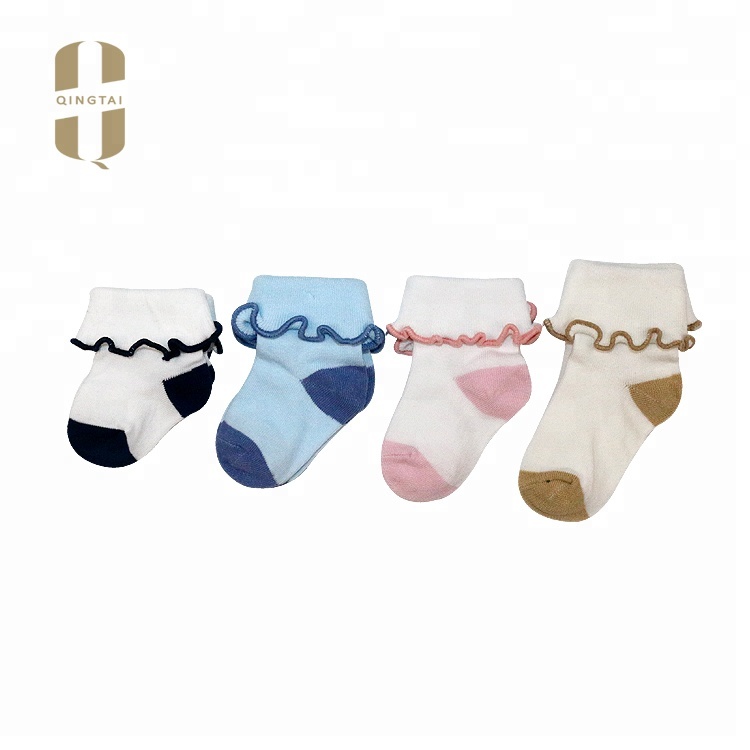 High quality custom made lovely cheapest baby girls lace socks