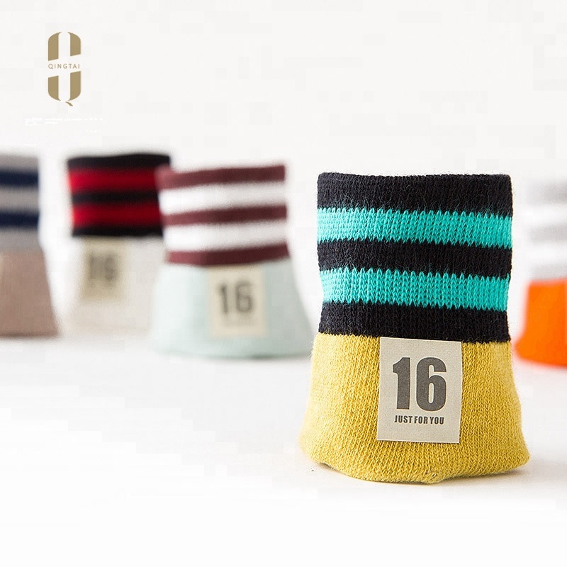 Wholesale breathable comfortable all cotton digital kid tube socks