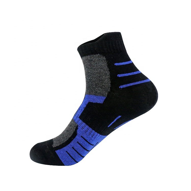 Wholesale custom logo sport basketball knit antibacterial low cut sport socks